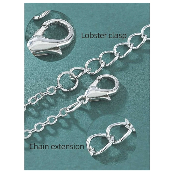 Silvertone Moon Star Choker Necklace - Picture 3 of 4